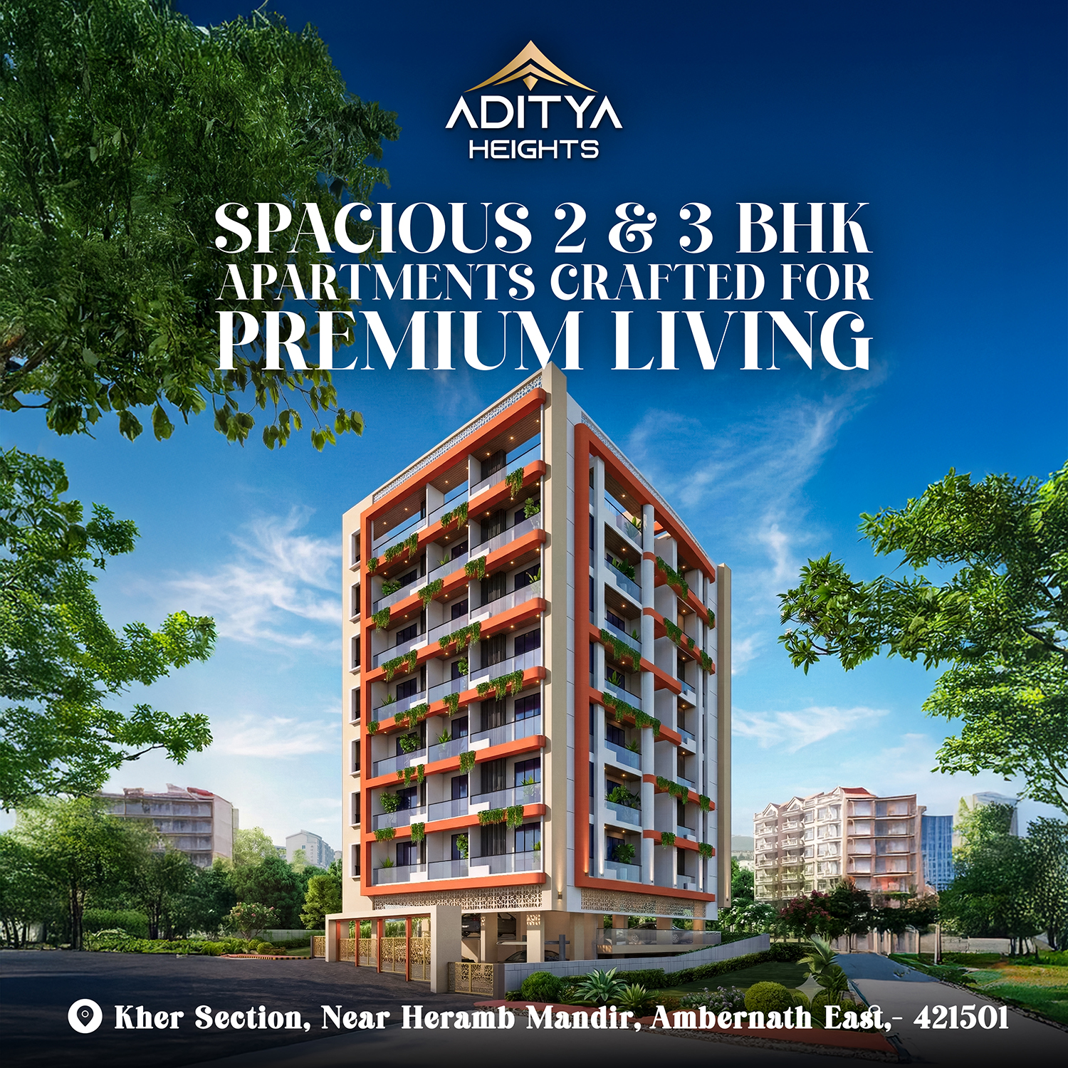 Aditya Heights 2 & 3 BHK apartment in Ambernath